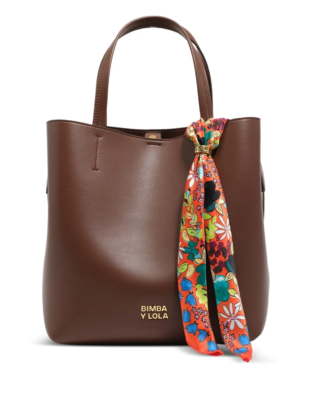 Bimba Y Lola Floral Scarf Charm In Multi