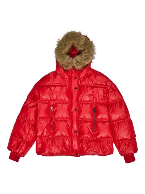 Bimba y Lola fur hooded puffer jacket