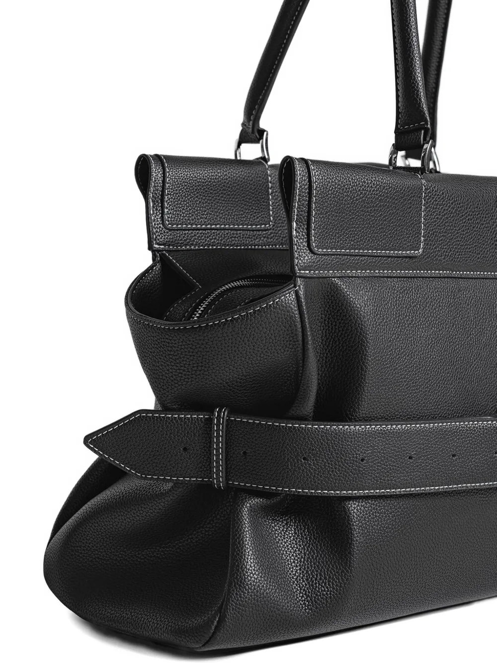 Calais Oversized Black Tote Bag
