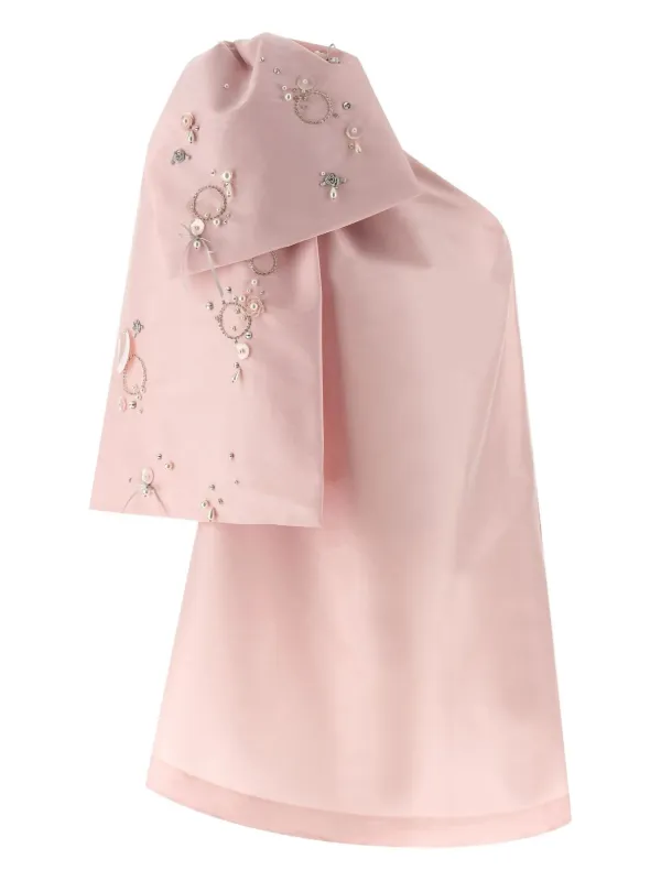bernadette pink bow dress Bernadette Winnie Bow-detail Mini Dress