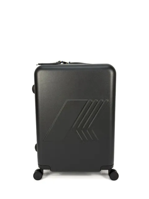 K-Way embossed-logo four-wheel luggage