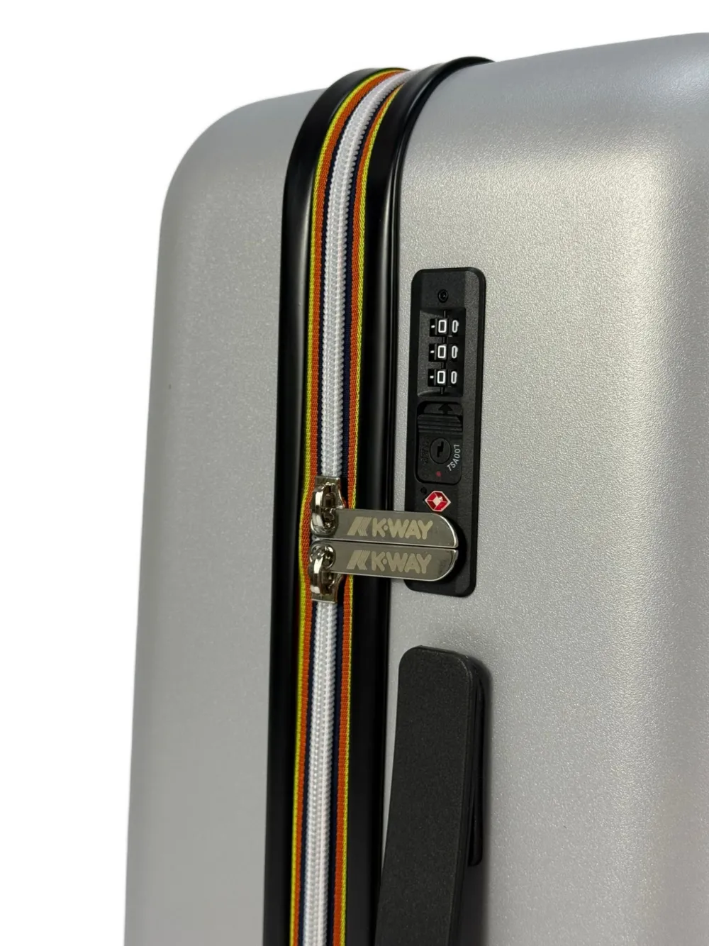 K-Way Rolkoffer met logo-reliëf Grijs