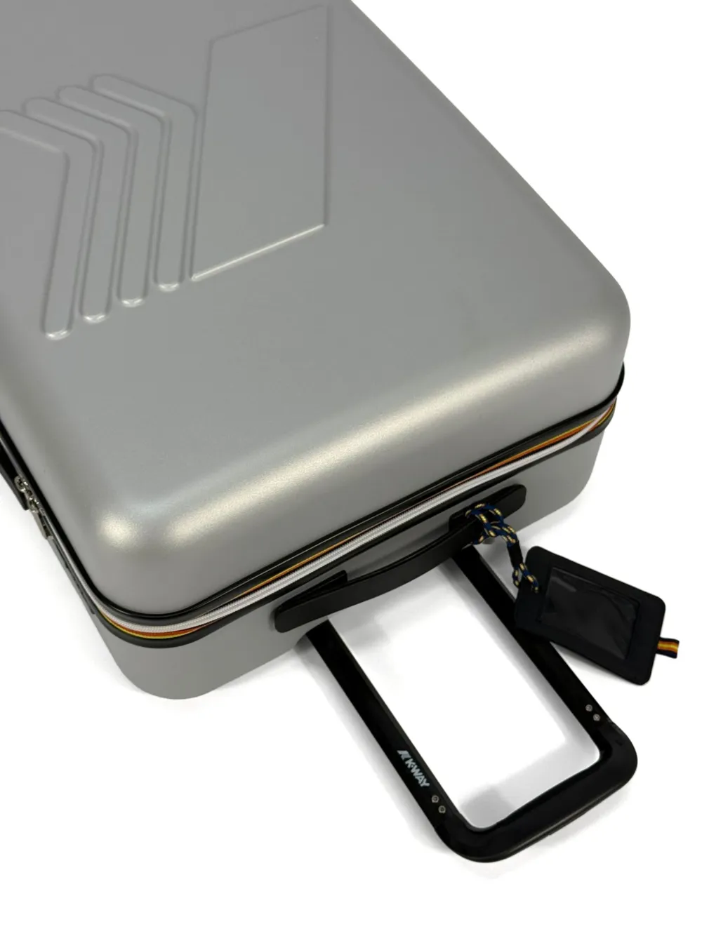 K-Way Rolkoffer met logo-reliëf Grijs