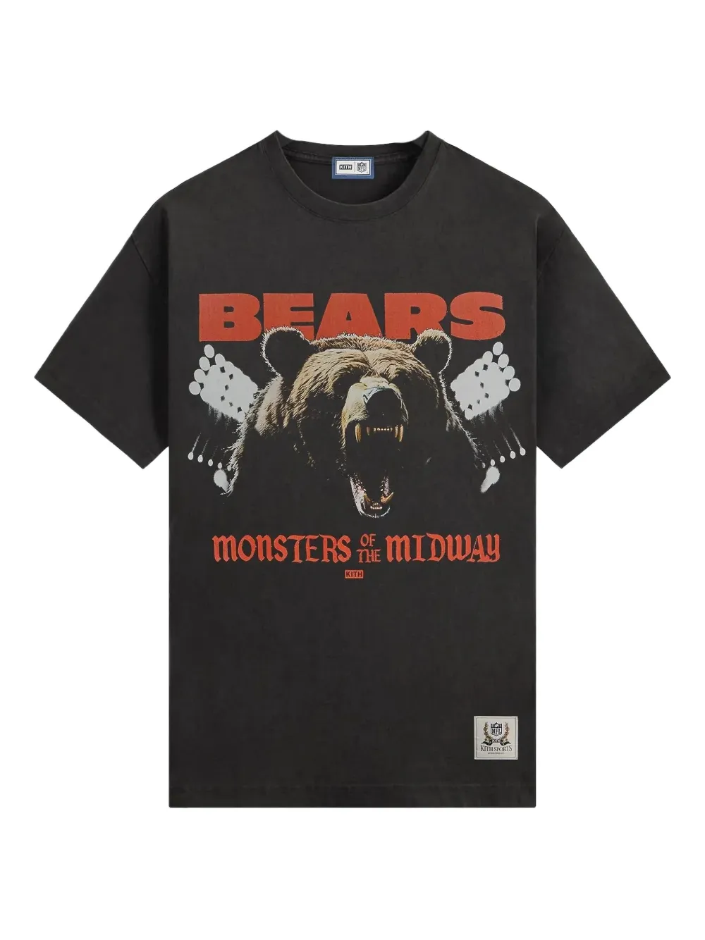 Kith Nfl Chicago Bears Photo Vintage Jones T-shirt In Black