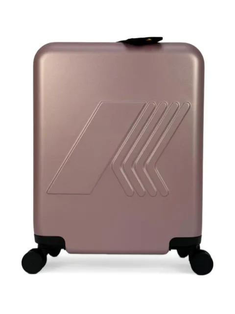 K-Way embossed-logo wheeled luggage