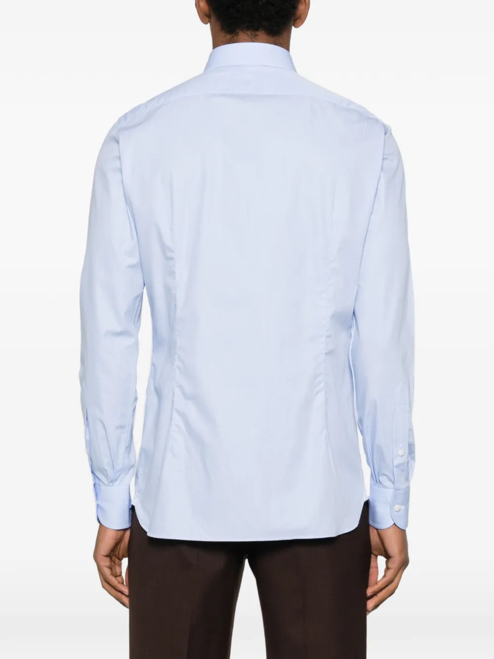 Truzzi Button-down Pocket Shirt In Blue