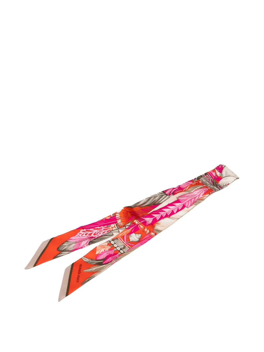 Hermès Pre-Owned Foulard Twilly La Danse Pacifique in seta 2010-2025 - Rosso