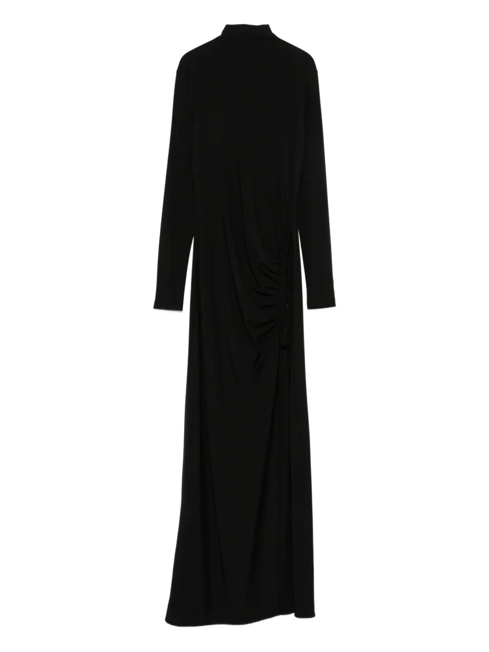 MAR DE MARGARITAS long-sleeve maxi dress - ブラック MAR DE MARGARITAS long-sleeve maxi dress - ブラック