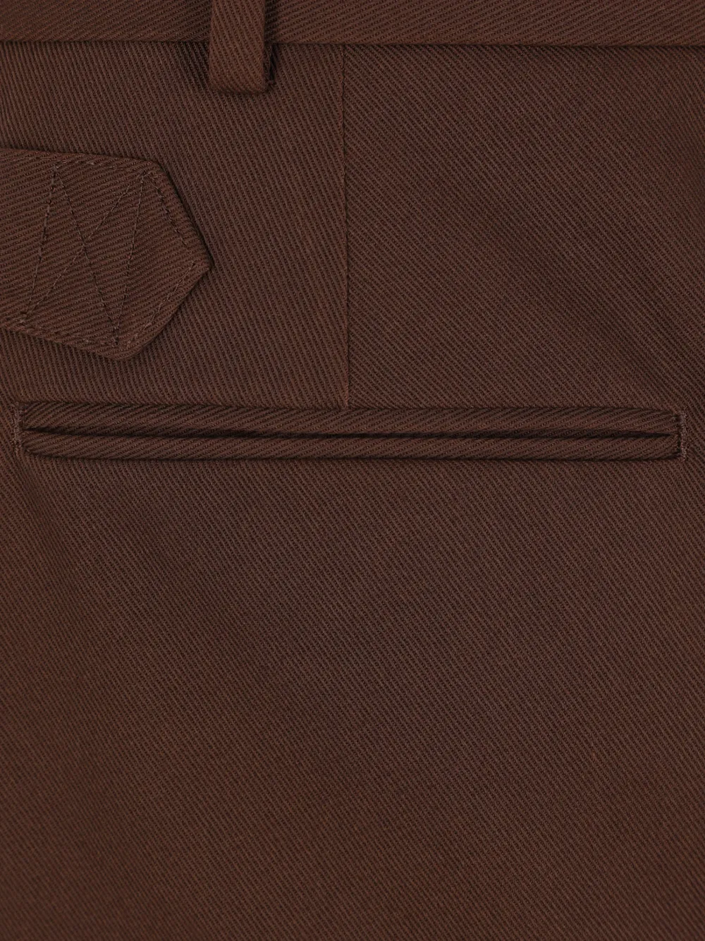  J.press Back-buckle Trousers - Brown 
