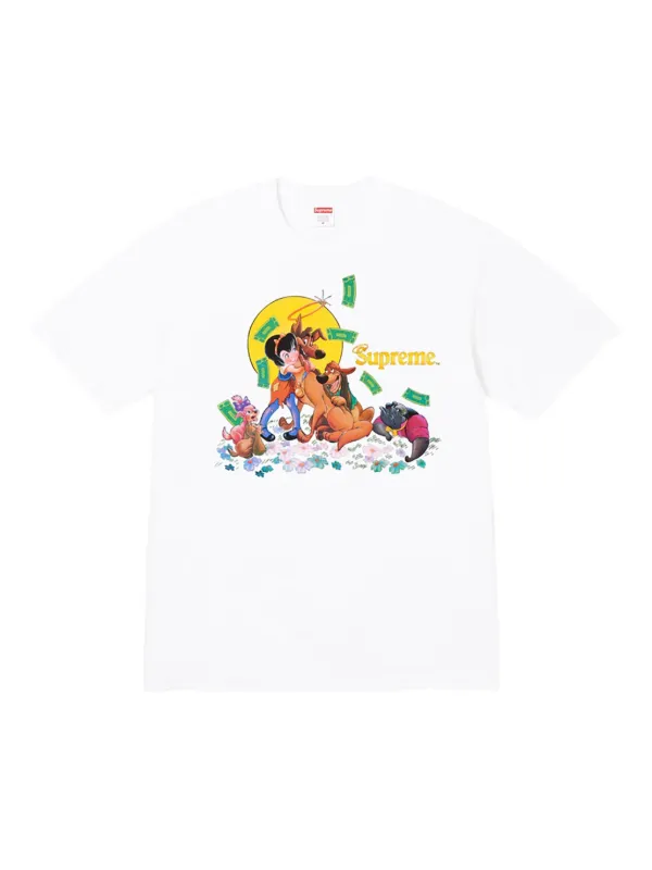 Supreme All Dogs Go To Heaven L/S Top 新品 Supreme All Dogs GoTo Heaven Tシャツ | ホワイト | FARFETCH JP