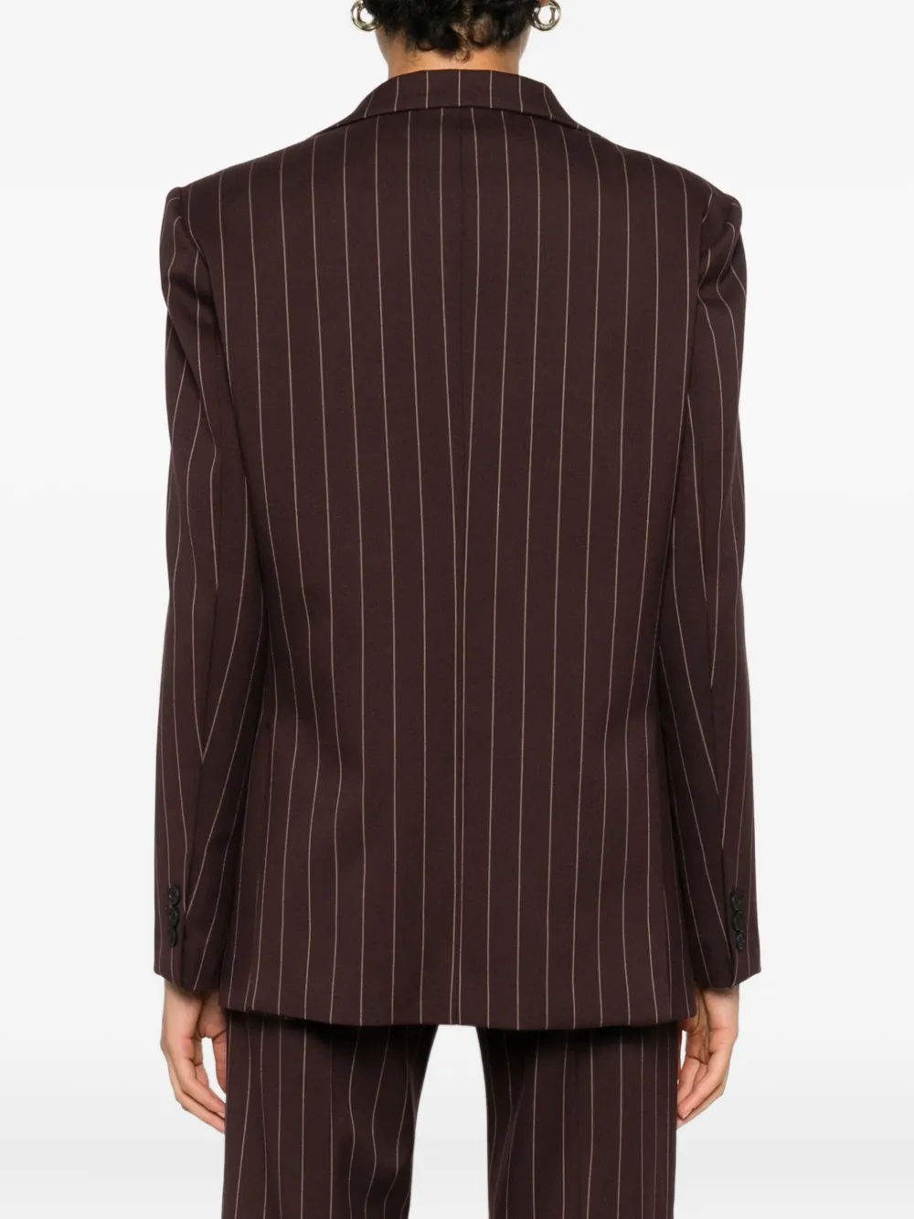 MAR DE MARGARITAS Gestreepte blazer Bruin