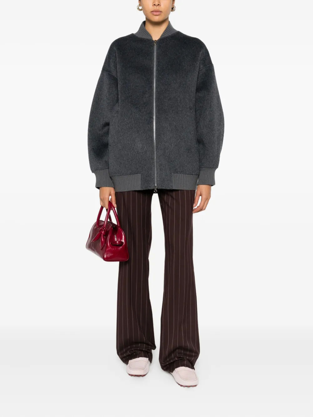 Isabelle Blanche zip-fastening jacket | Varsity Jackets | Image 2