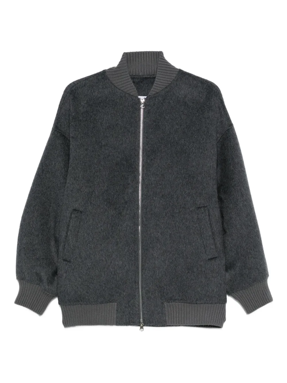 Isabelle Blanche zip-fastening jacket | Grey | Image 1