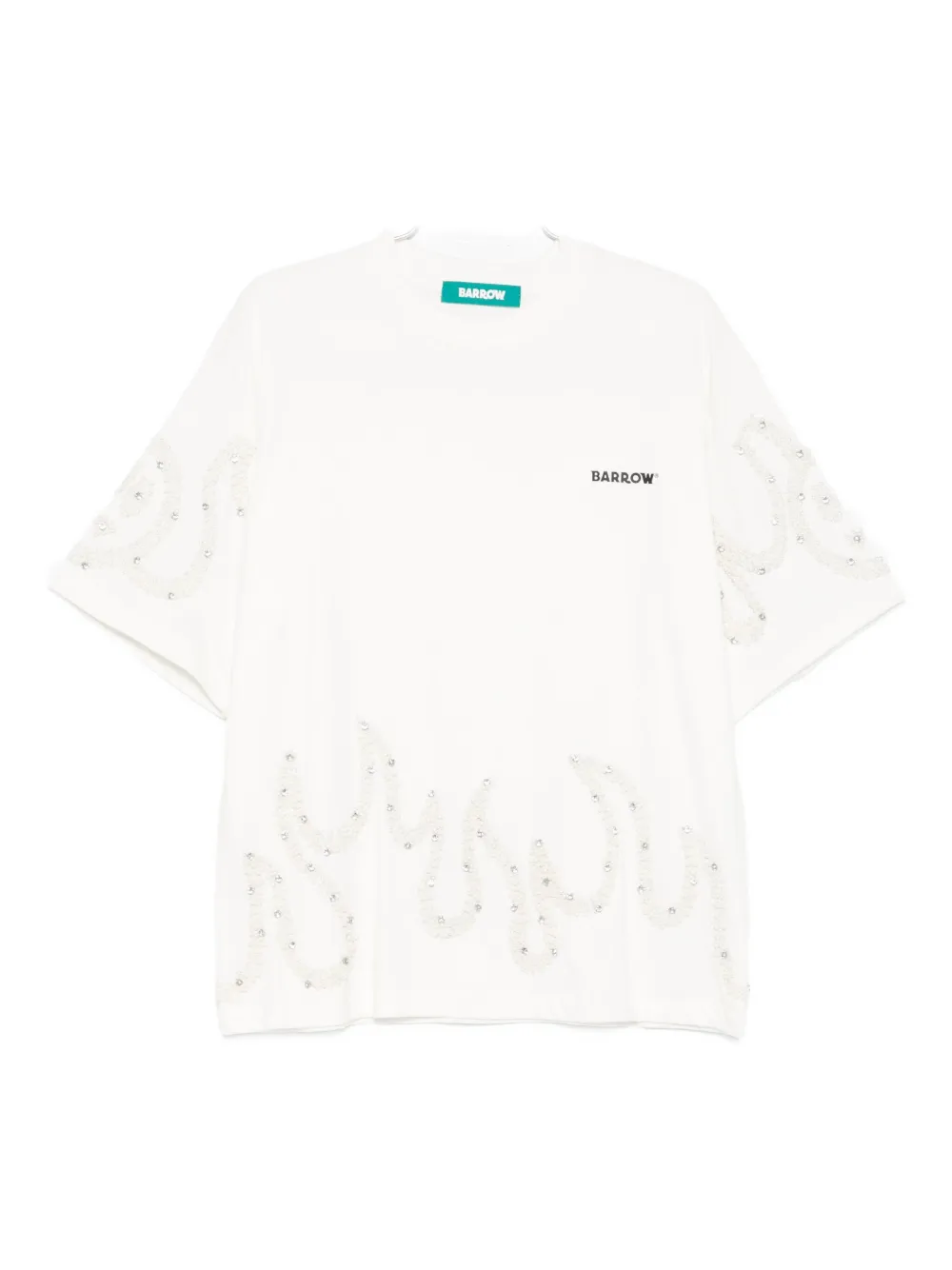 BARROW embellished T-shirt | White | Image 1
