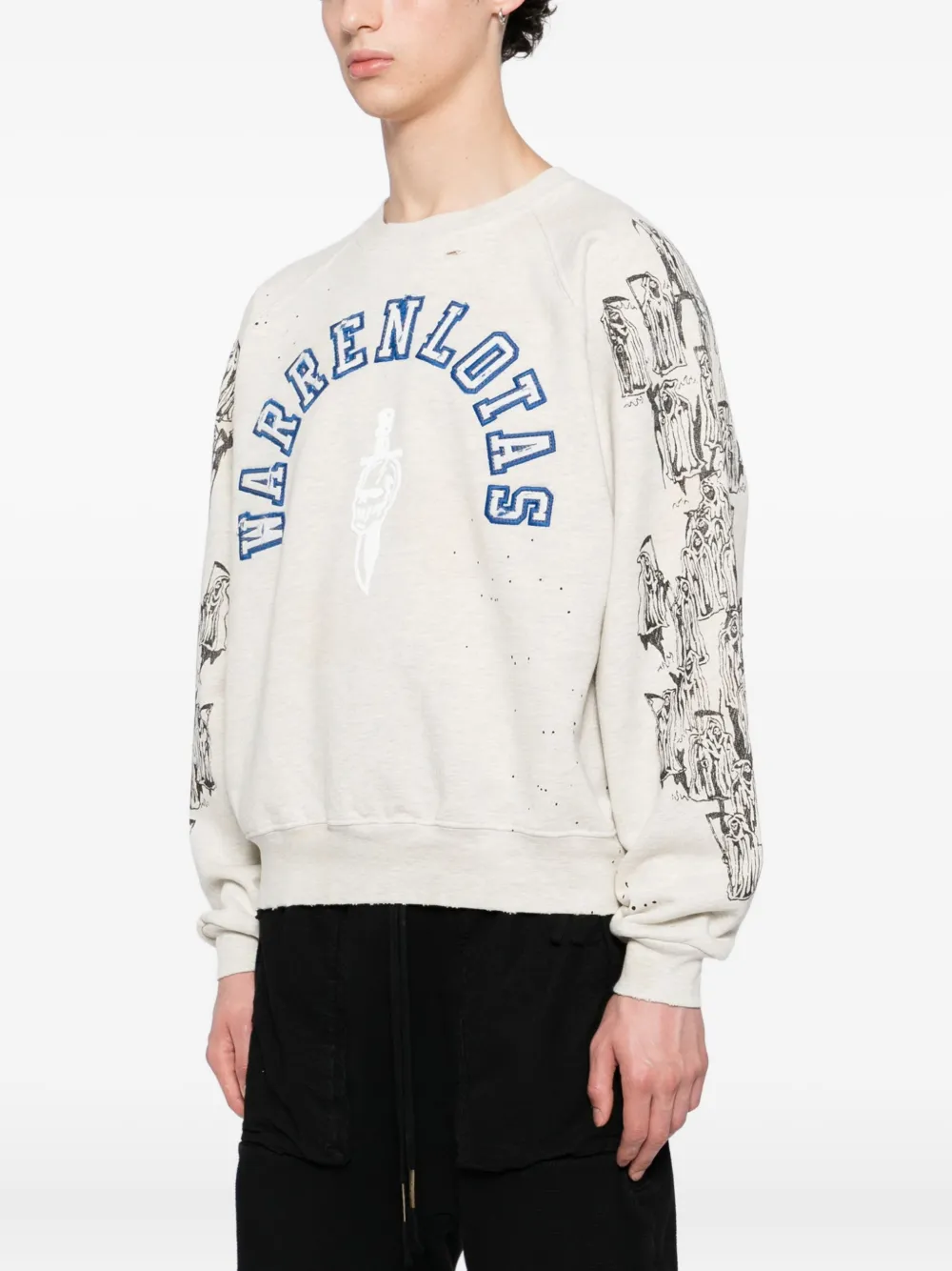  Warren Lotas Logo-embroidered Sweatshirt - Neutrals 