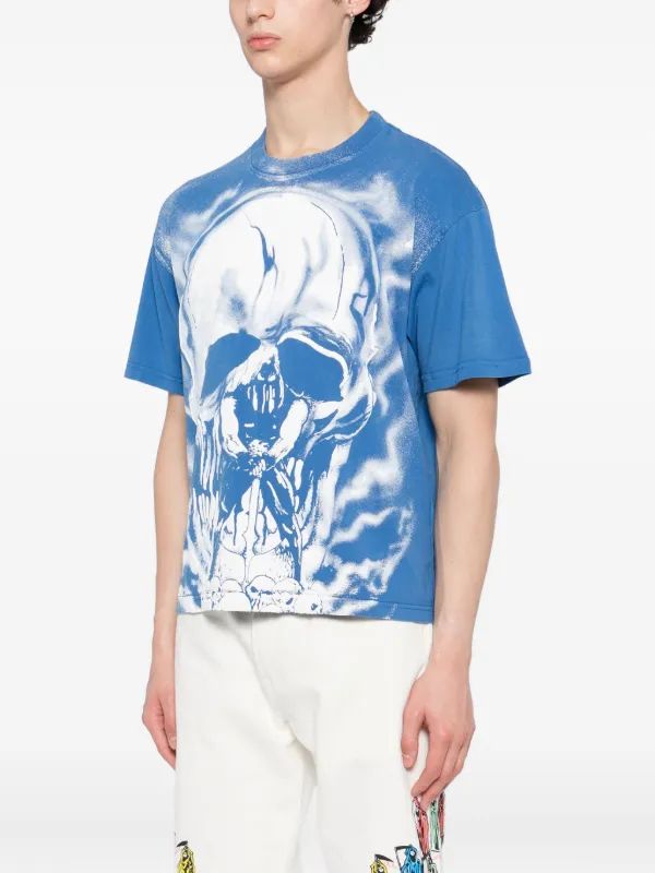 Warren Lotas graphic-print T-shirt | Blue | FARFETCH