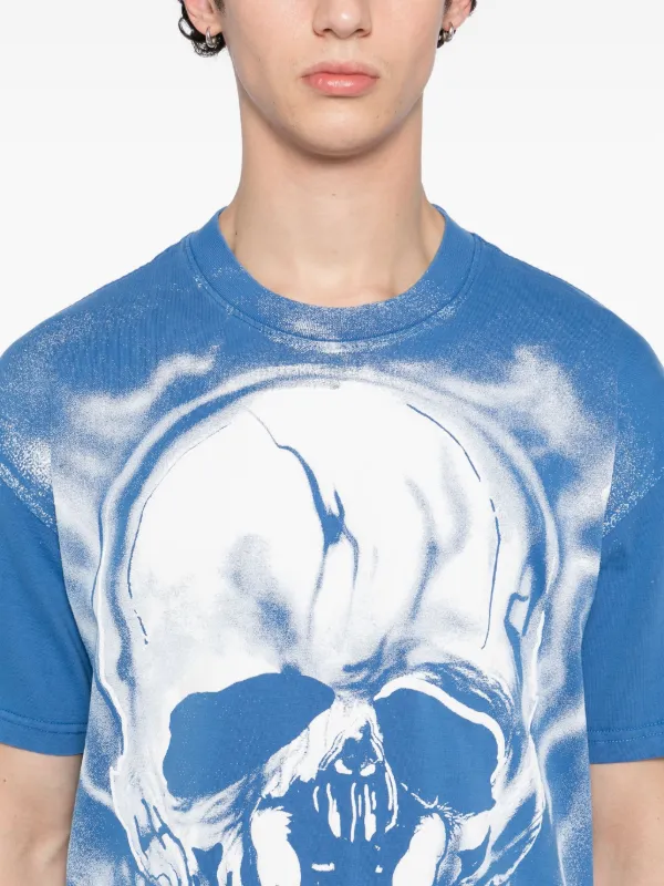 ウォーレンロータス Warren Lotas graphic-print T-shirt | Blue | FARFETCH