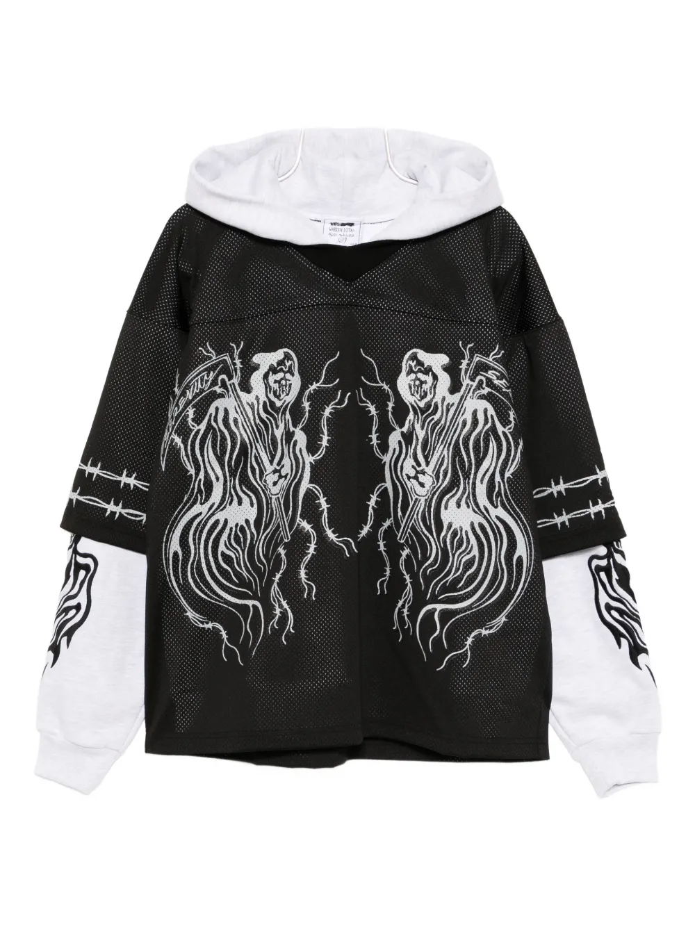 Warren Lotas graphic-print hoodie | Black | Image 1