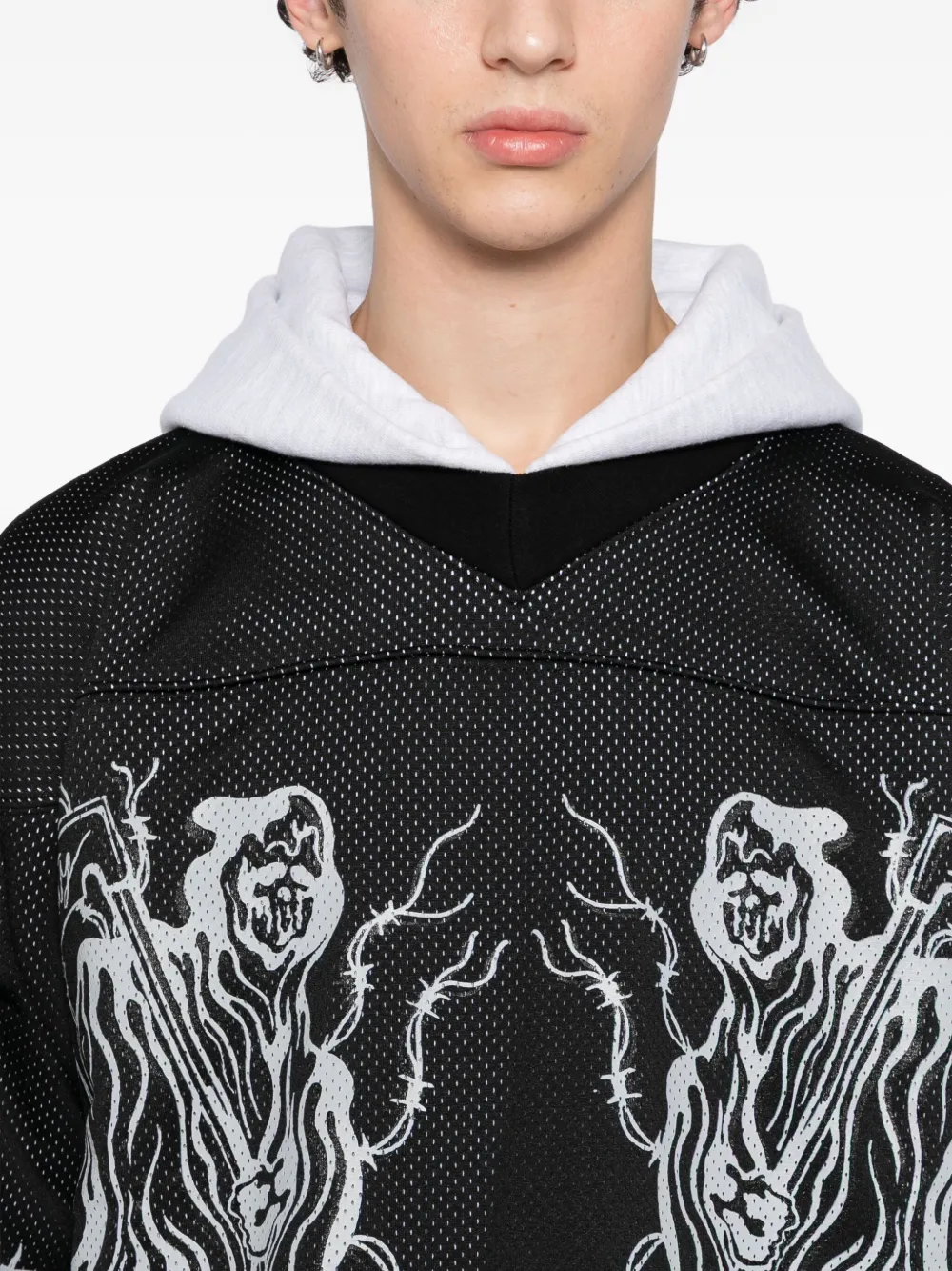 Warren Lotas Graphic-print Hoodie In Black