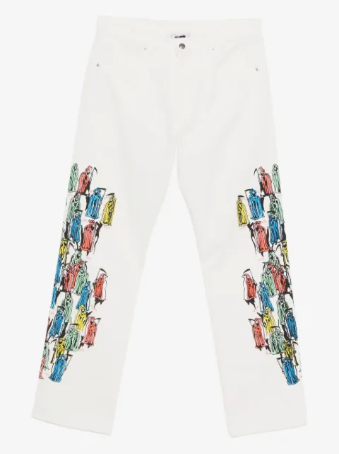 Warren Lotas jeans med grafisk tryk