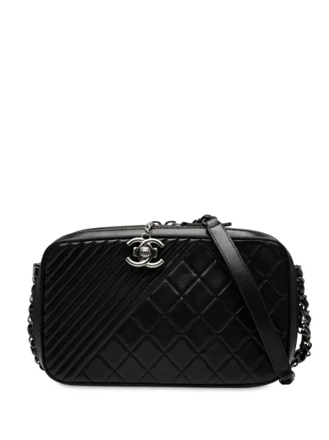 CHANEL Pre-Owned 2014-2015 Medium Quilted Lambskin Coco Boy Camera Bag crossbody bag