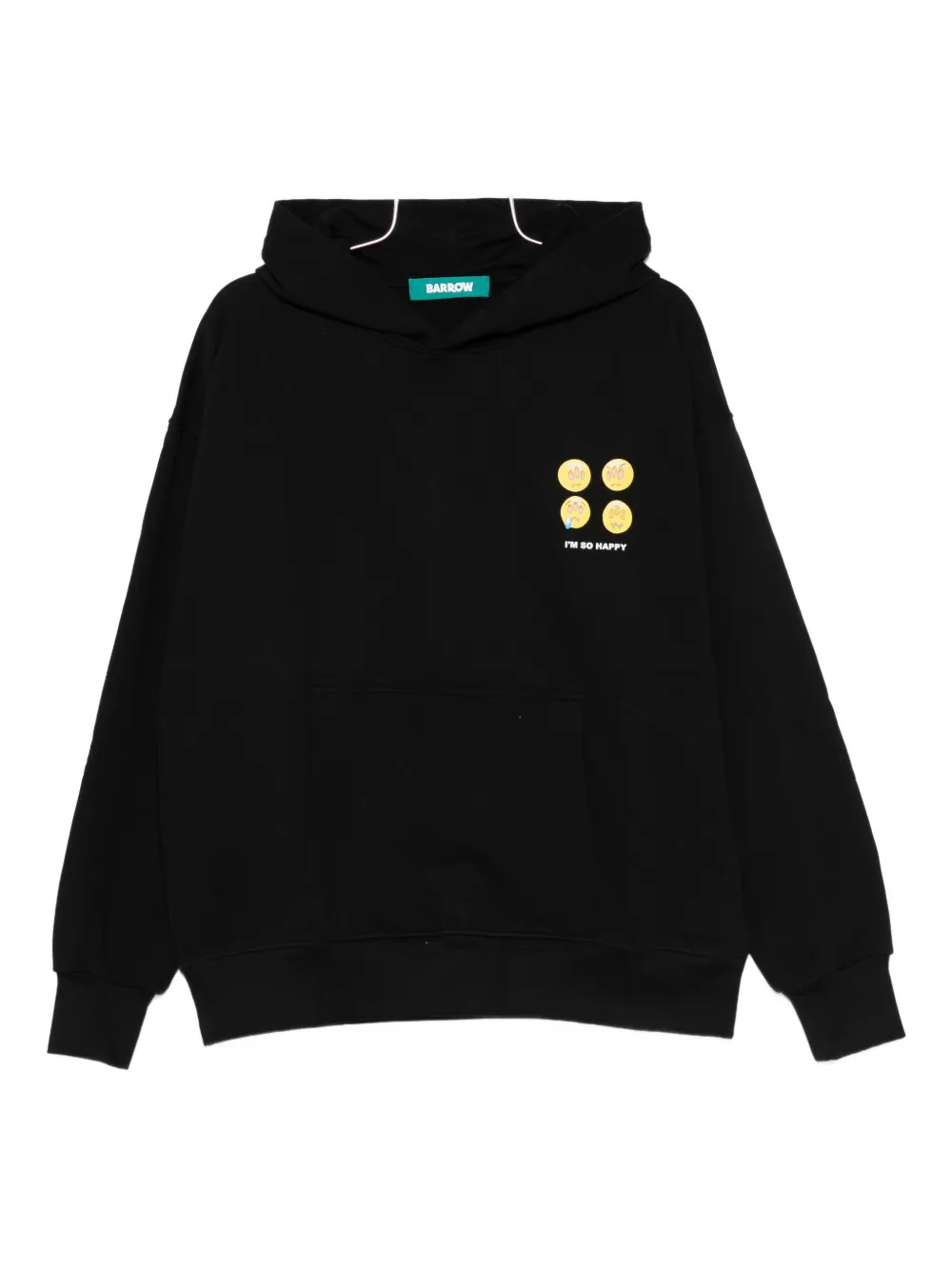 BARROW hoodie con estampado gráfico | negro | Image 1
