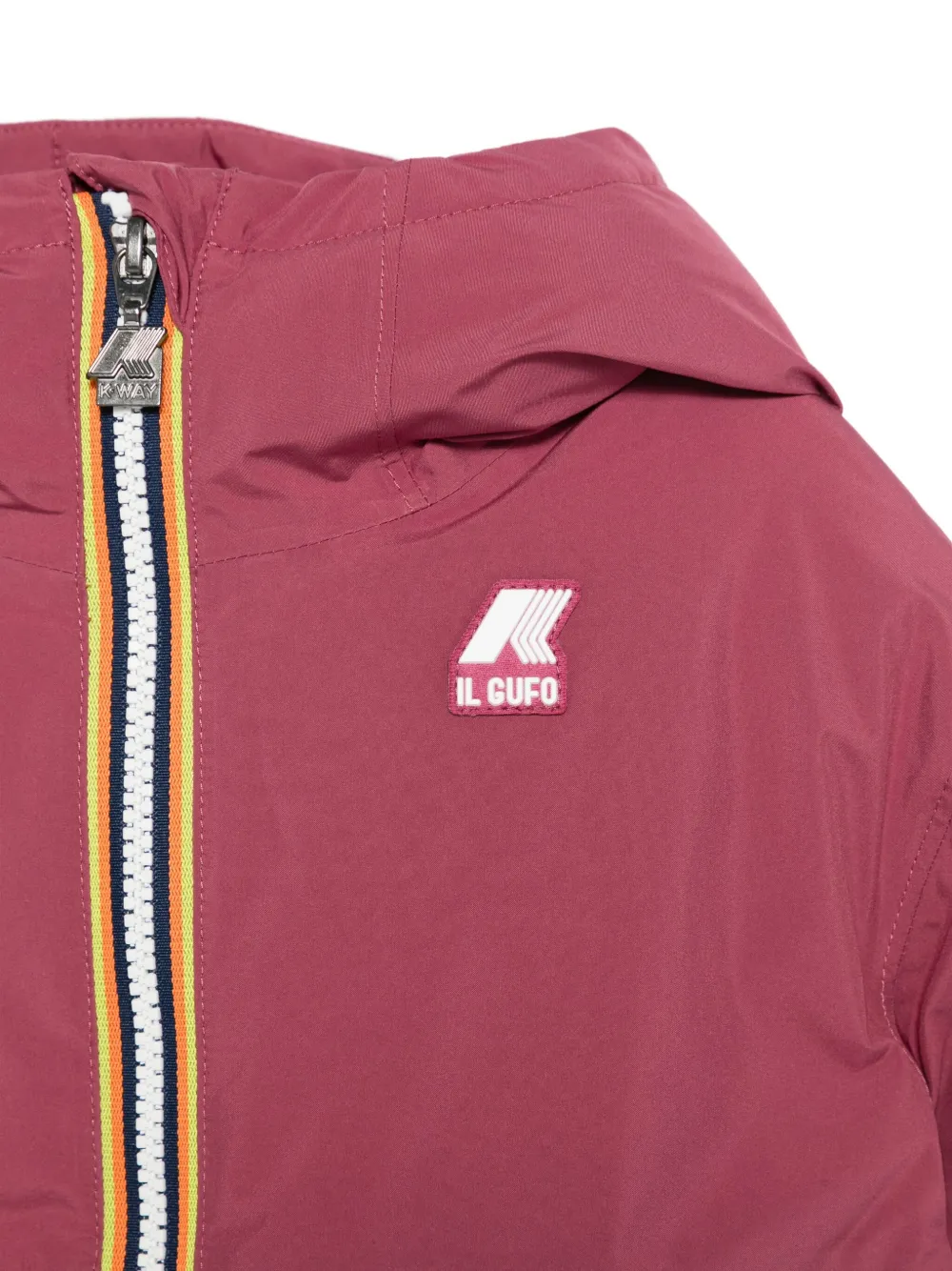 Il Gufo x K-Way jack met capuchon Roze