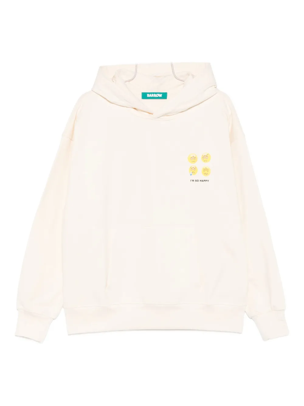 BARROW sudadera con capucha y logo gráfico | blanco | Image 1