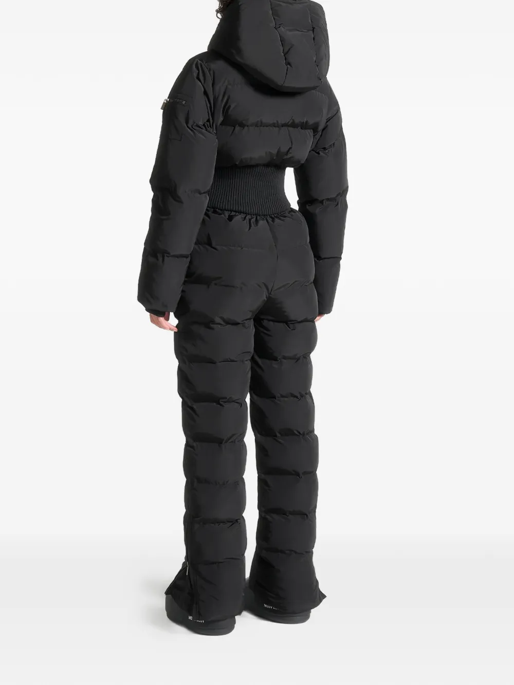 Manya Corset-Detail Black Ski Suit