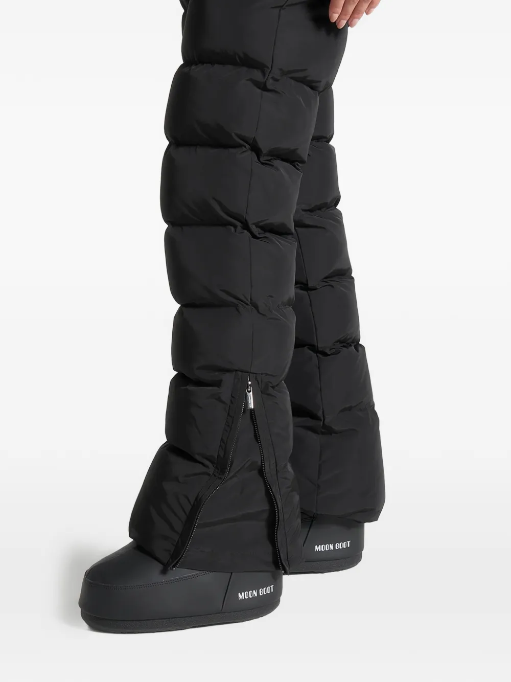 Manya Corset-Detail Black Ski Suit