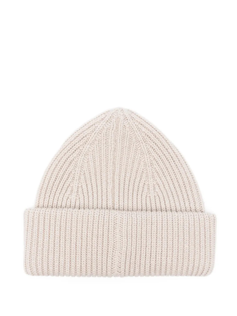 Lanvin ribbed beanie hat - Beige