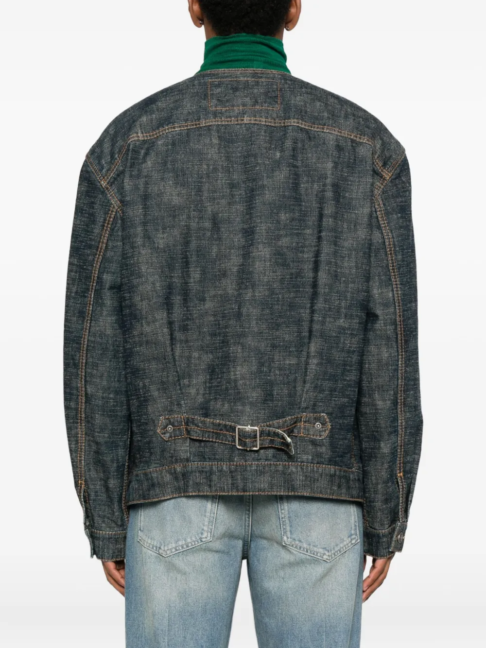 Lanvin Buttoned Denim Jacket In Blue
