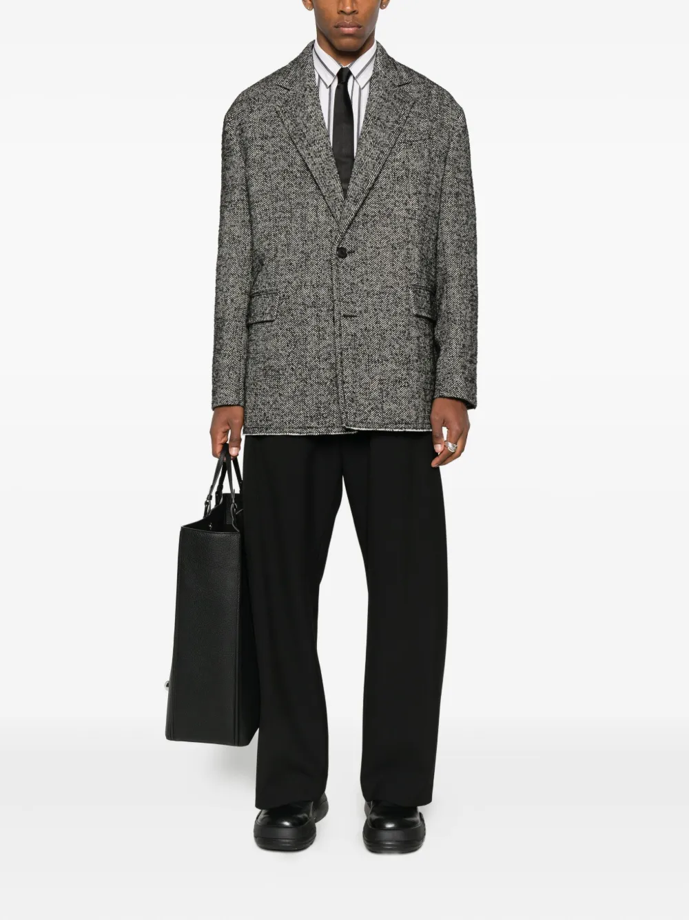 Lanvin herringbone two-button blazer | Blazers | Image 2