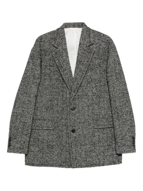 Lanvin herringbone two-button blazer