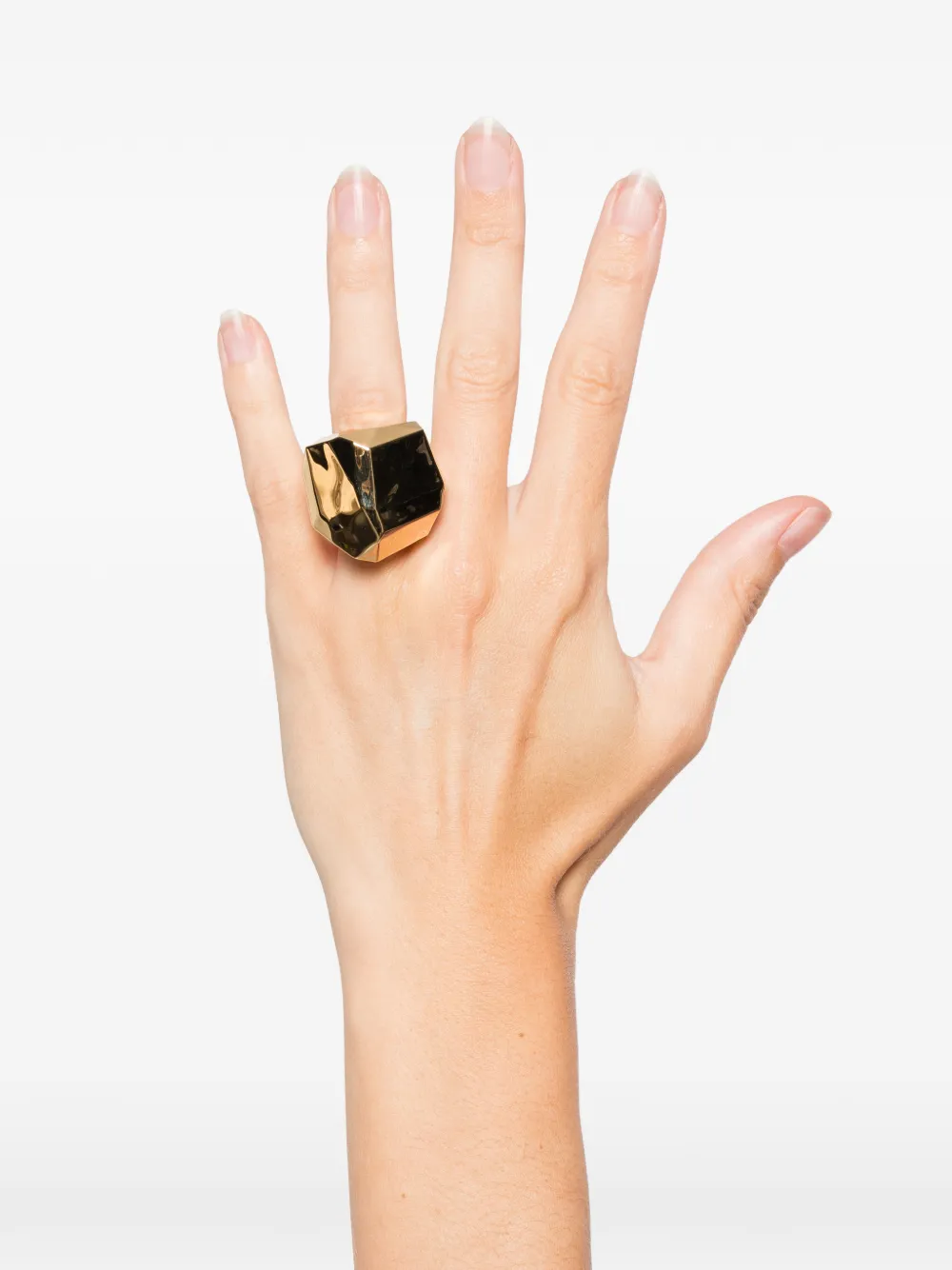 Lanvin geometric-shape ring - Goud
