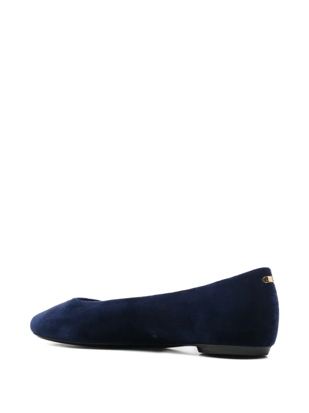 Lanvin Round Ballet Flats In Blue