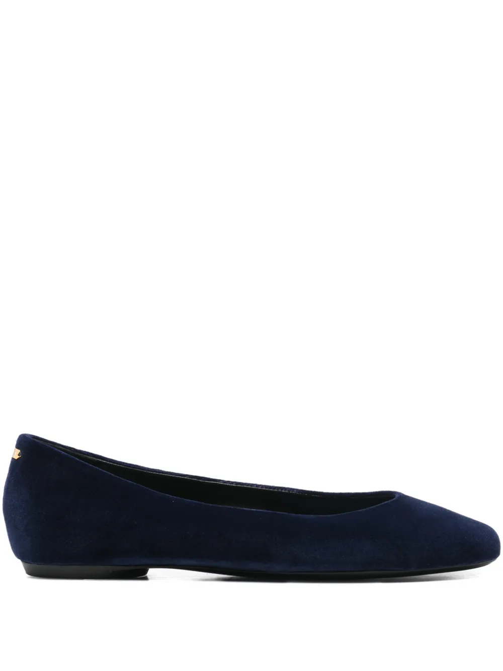 Lanvin Round Ballet Flats In Blue