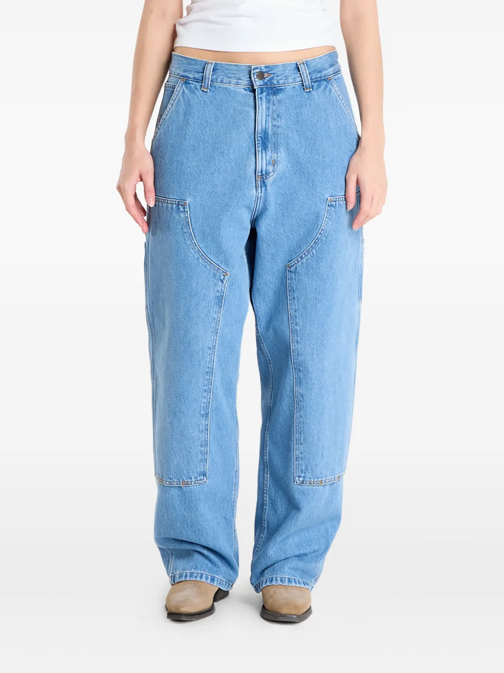 Carhartt WIP double-knee brandon trousers | Blue | Image 1