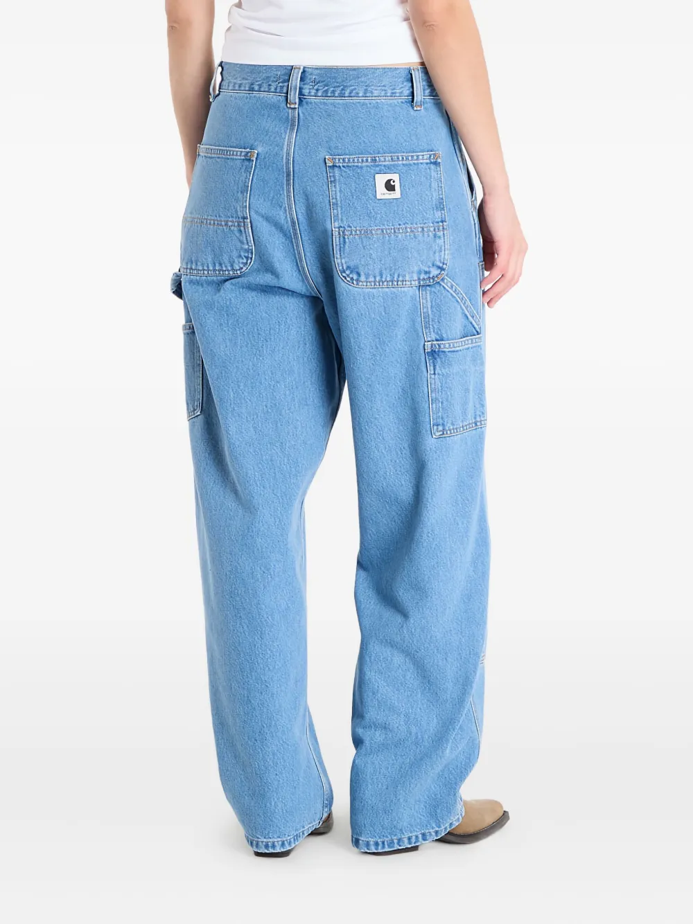 Carhartt WIP Brandon broek met dubbele knie Blauw