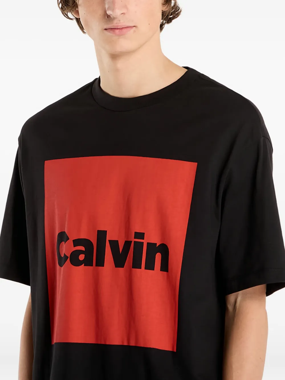 Calvin Klein T-shirt met logo Zwart