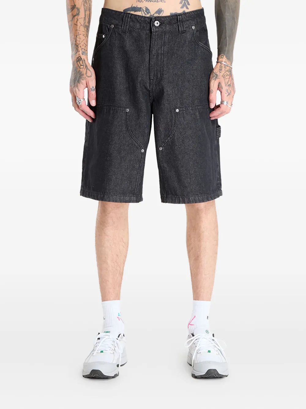 dime Carpenter denim shorts Zwart