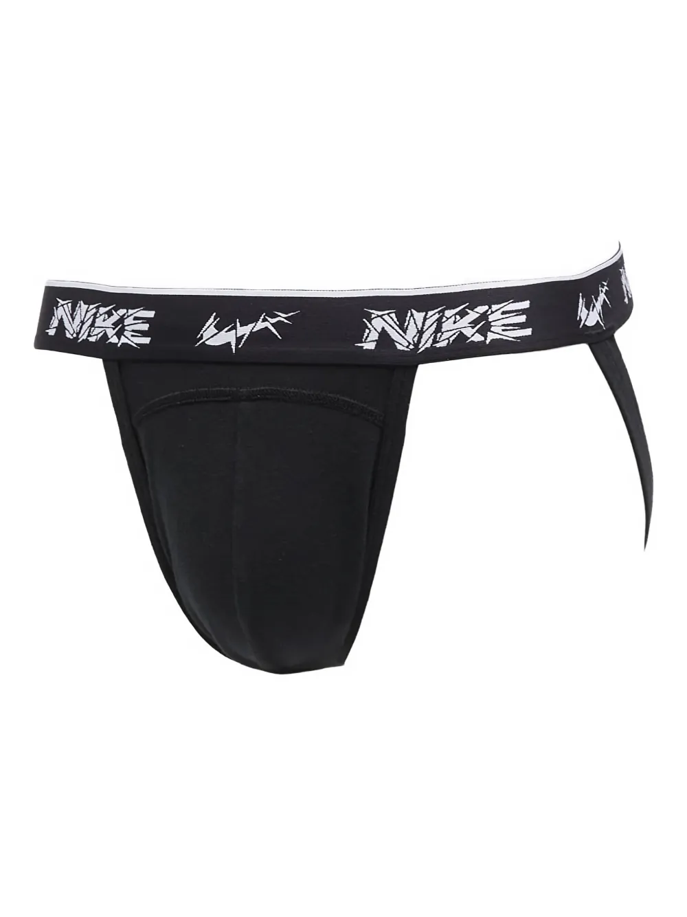 Nike Logo-waistband Stretch Briefs (pack Of Three) In Black