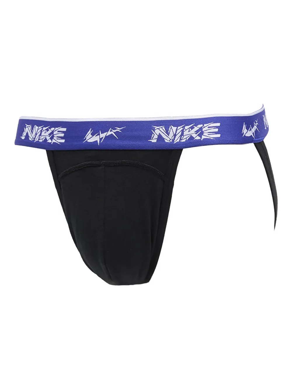 Nike Logo-waistband Stretch Briefs (pack Of Three) In Black