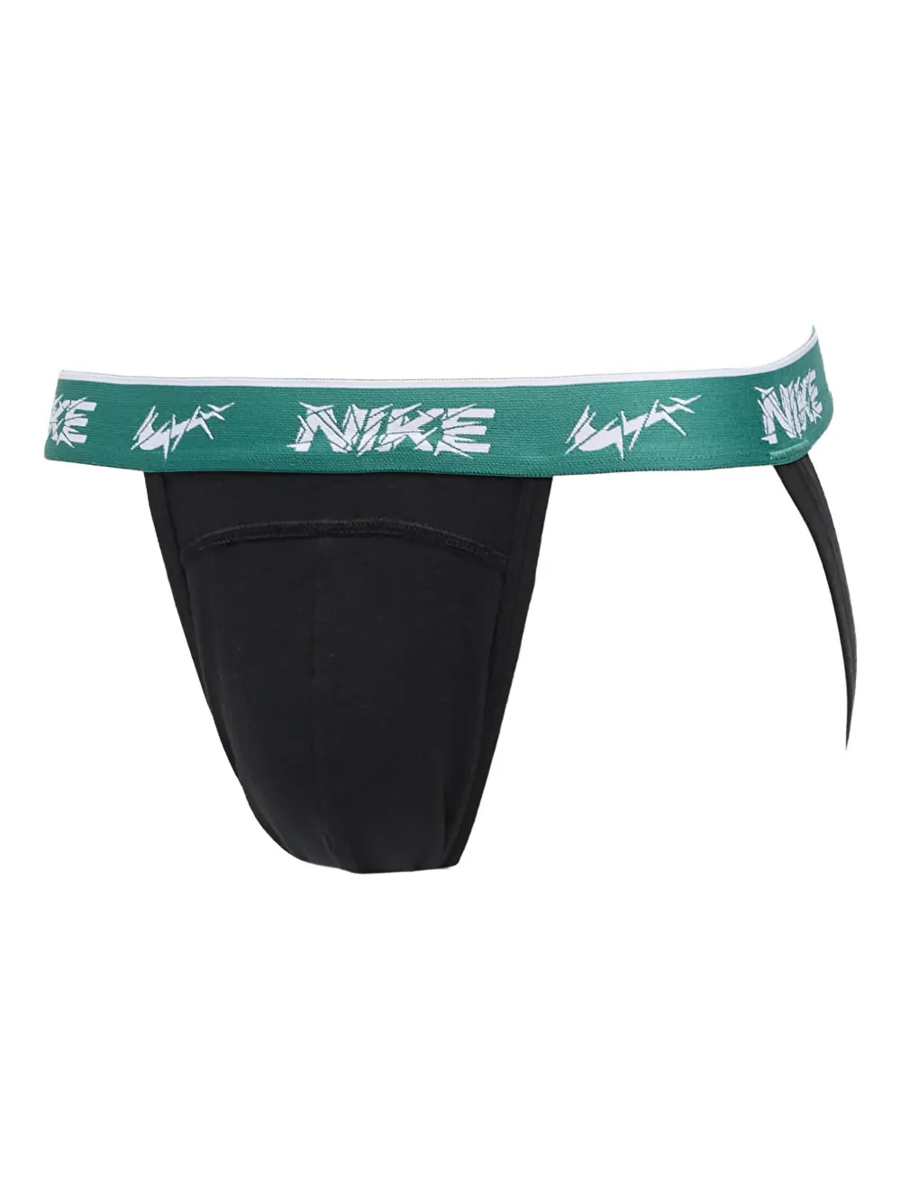 Nike Logo-waistband Stretch Briefs (pack Of Three) In Black