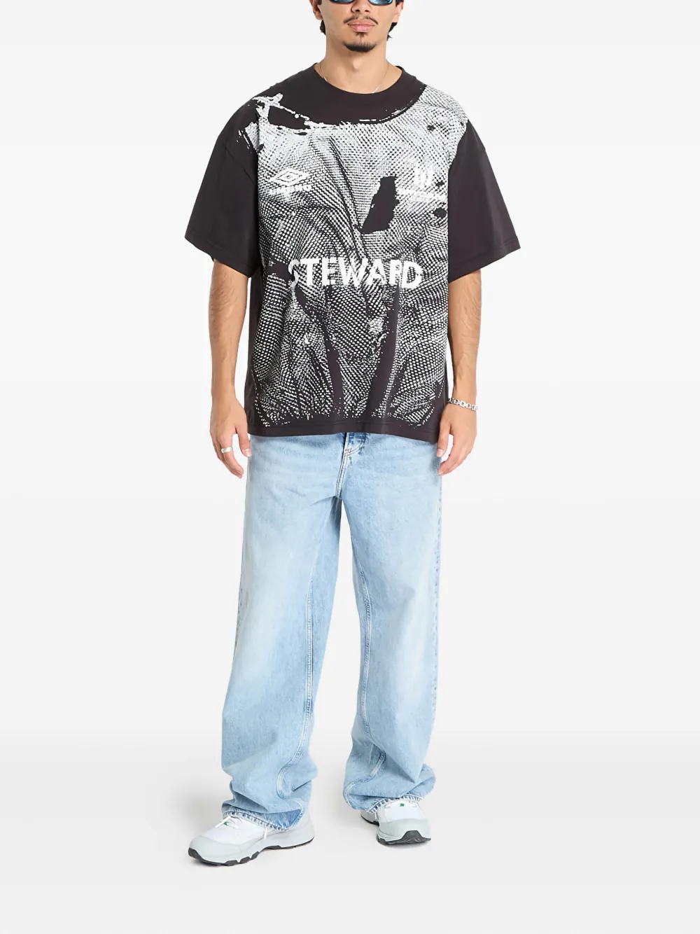 UMBRO Steward printed T-shirt - Zwart