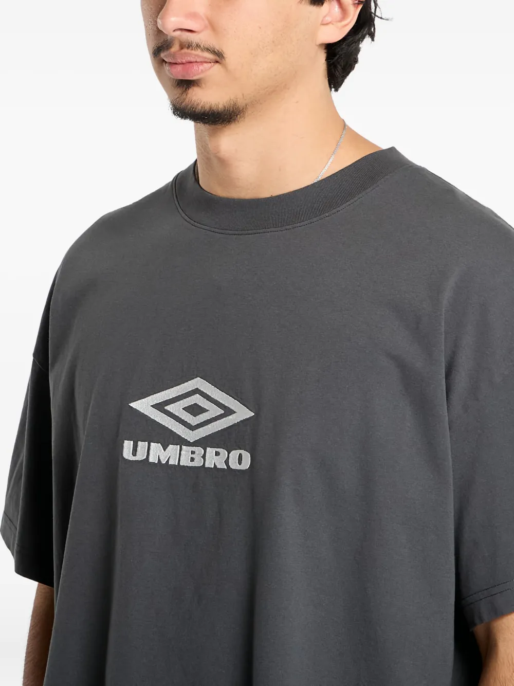 UMBRO T-shirt met logoprint Grijs