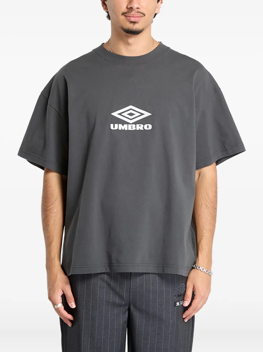 UMBRO T-shirt met logoprint Grijs