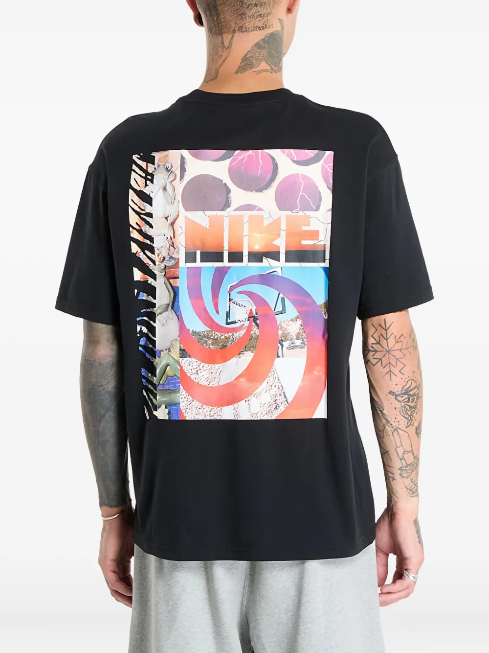 Nike Max90 T-shirt met grafische print Zwart