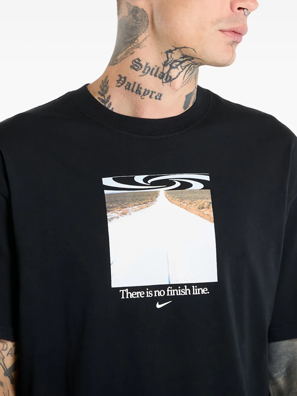 Nike Max90 T-shirt met grafische print Zwart