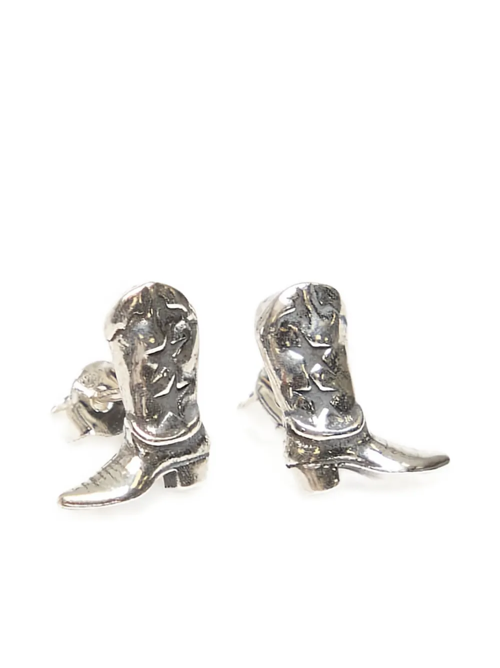 TWOJEYS Boot stud earrings | Silver | Image 1
